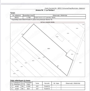 Teren intravilan Săbăreni   5.700 mp