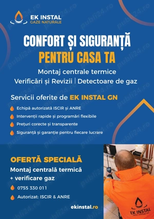Angajam Instalatori pentru verificari si revizii la instalatiile de gaz Harghita Miercurea Ciuc