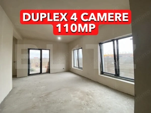 Duplex modern P+1E, 110 mp utili, 4 camere, teren 364 mp,  Moșnița Veche