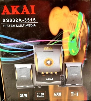 AKAI nou - Radio si statie Bluetooth, USB si card reader, in cutia originala - imagine 2