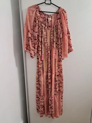 Rochie lunga material indian - imagine 2