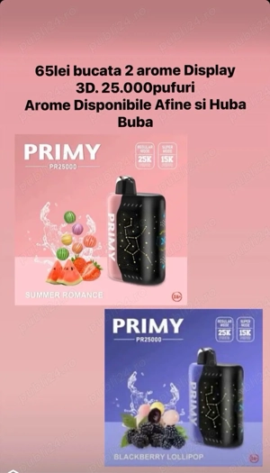 vând vape primy 25000 pufuri  - imagine 3