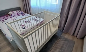 Patut din lemn Wunderkid Nadia transformabil, Alb