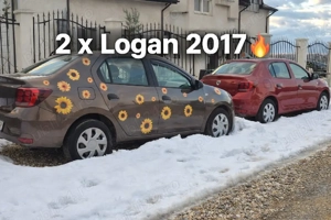 2 Dacia Logan si un Sandero 