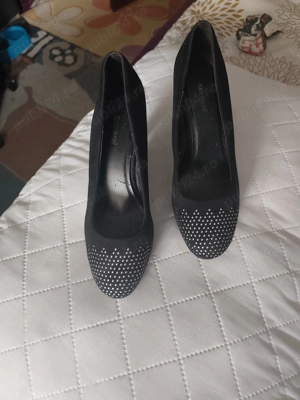 Pantofi cu toc,noi. - imagine 2