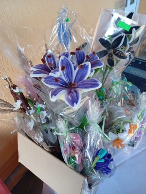 cosuri si ghivece cu flori lucrate manual de la 25 lei bucata