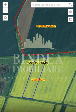 Teren arabil 20550 mp in Giarmata aproape autostrada A1