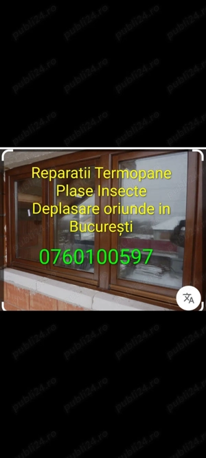 Reparatii termopane 