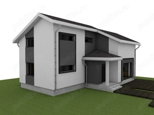    Casă P+M   proiect nou, posibilitate personalizare - imagine 2