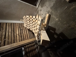 Hamac din lemn masiv rustic 