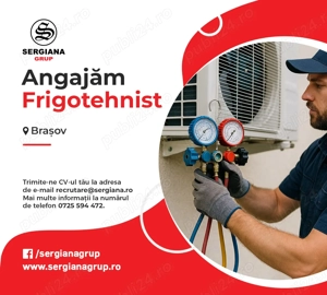 Angajam frigotehnist pentru reteaua de Pravalii Sergiana