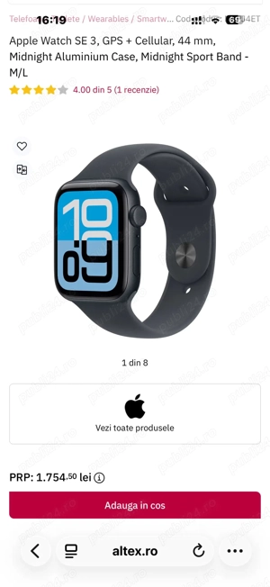 apple watch se 3 celular,44 mm - imagine 5
