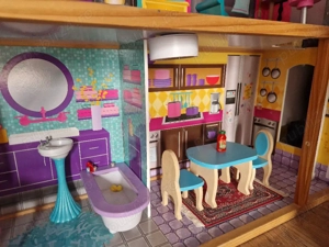 Căsuța mare pentru papusi lumini  lift Premium mdf lemn!  - imagine 2