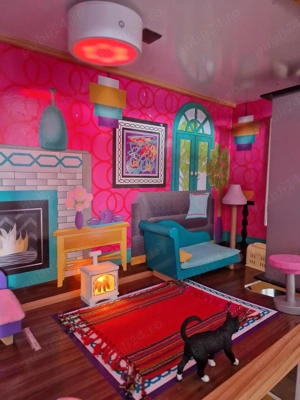 Căsuța mare pentru papusi lumini  lift Premium mdf lemn!  - imagine 5