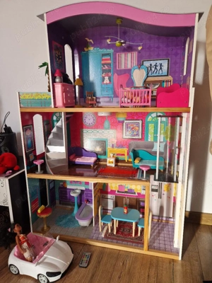 Căsuța mare pentru papusi lumini  lift Premium mdf lemn! 