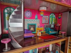 Căsuța mare pentru papusi lumini  lift Premium mdf lemn!  - imagine 3