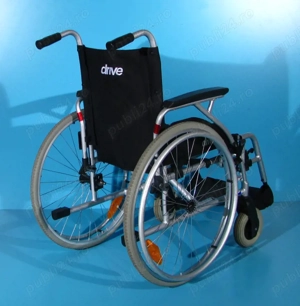 Scaun cu rotile din aluminiu  Drive - latime sezut 42 cm - imagine 4