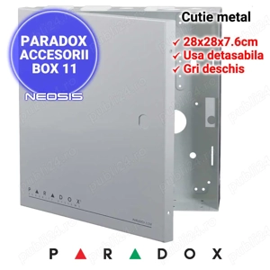 Sursa back-up12v 2.6A comutatie in cutie metalica Paradox   - imagine 2