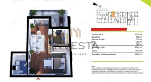 Apartament 2 camere in Sopor cu terasa de 15 metri - imagine 9