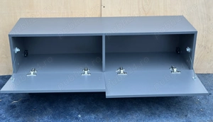 Comoda TV 1,20 m din MDF si suport metalic; Mic dulap pentru living - imagine 4
