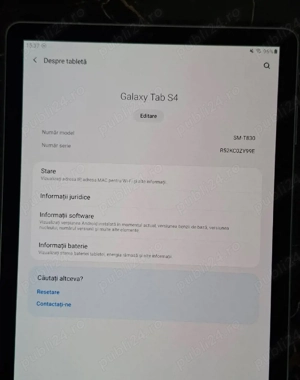 Tabletă Samsung Tab S4 White  - imagine 3