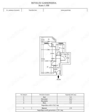 Garsonieră ultracentrală, decomandata, etaj 2 7, balcon închis - AI Cuza