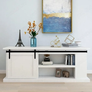 Set feronerie sistem usa glisanta hambar barn door 20Kg 200cm negru estetic decor