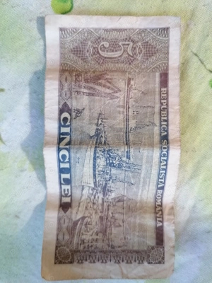 Bancnote 5 lei perioada comunista