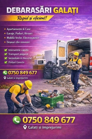 Debarasări Galați și împrejurimi