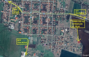 Teren intravilan 550 mp Fântânele în cartierul nou fs.20 ml  