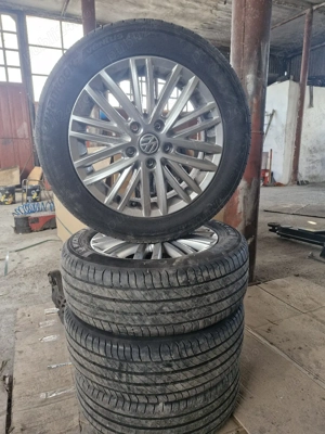 Jante originale VW cu anvelope 205.55.16 - imagine 4
