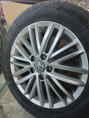 Jante originale VW cu anvelope 205.55.16 - imagine 2