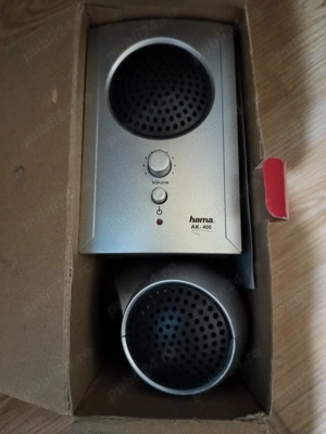 NOU la cutie! Sistem Audio 2.1 Hama AK-400   Boxe PC   Laptop   TV - imagine 3