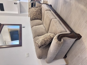 Canapea 3 locuri   lemn masiv, 230x95 cm   stare impecabilă