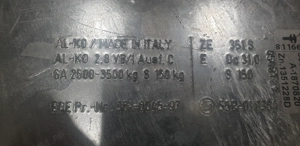 Frana inertiala AL-KO 2,8 VB 3500 KG, Dispozitiv inertial de franare - imagine 5