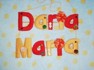 Nume decorative handmade 