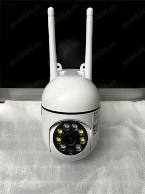 OEM Cameră de supraveghere Wi-Fi rotativă, 360 de grade, 1080-25 fps, albă