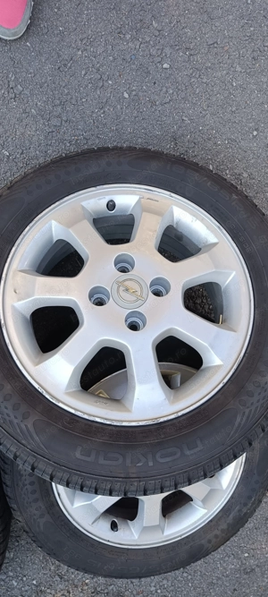 Vand jante aliaj  R15, cu anvelope de vara Nokian 185/65 R15, dot 03.22 - imagine 2
