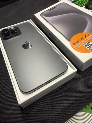 iPhone 15 Pro Max   512GB   Stare Impecabilă (Ca Nou), husa cadou. - imagine 4
