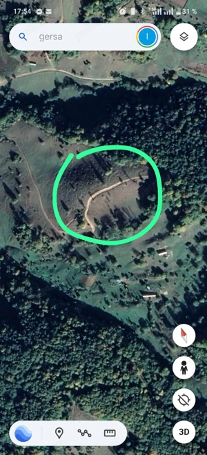 Teren de vânzare  Rebrișoara, sat Gersa 1,62 ha în apropierea peșterii Tausoarelor - imagine 2