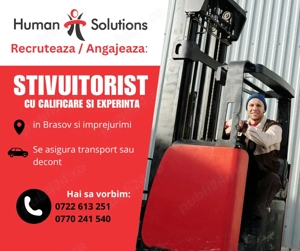 Stivuitorist cu calificarea ISCIR valabila