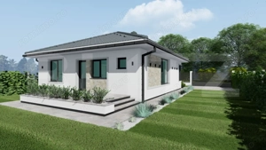 Casa individuala Santandrei cu placa de beton si gard imprejmuire la cheie - imagine 4