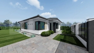 Casa individuala Santandrei cu placa de beton si gard imprejmuire la cheie - imagine 5