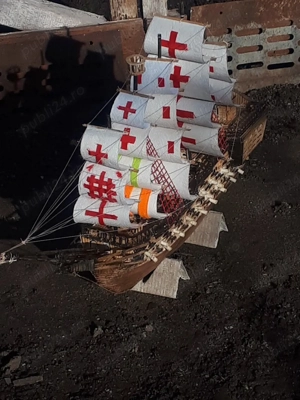 macheta corabie cu panze tip galeon 