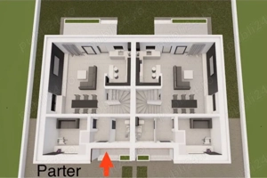 Duplex premium 125 mp, 4 dormitoare, dotări superioare, Dumbrăvița - zona Cora - imagine 9
