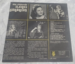 Disc vinil Ileana Sărăroiu   Romanțe și cântece populare   Electrecord - imagine 2