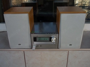 Microsistem SHARP xl-uh 12 + boxe JVC sp-uxp3 receiver combina radio cd Mp3 Wma USB amplificator