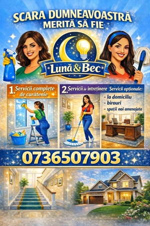 Servicii complete de curatenie si intretinere! 