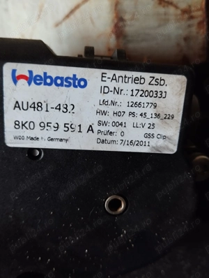 Trapa panoramica Audi A4 S4 B8 ( 2009-2016 ) - imagine 3