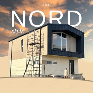 Vilă modernă stil scandinav, P+1, 2 dormitoare, 3 băi, Eforie Nord